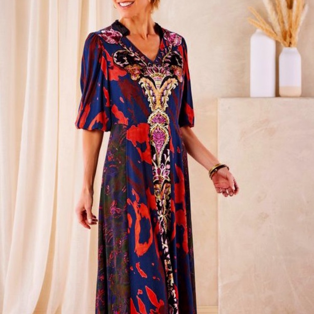 Soft Surroundings Maxi Dress, Size 14, NWT